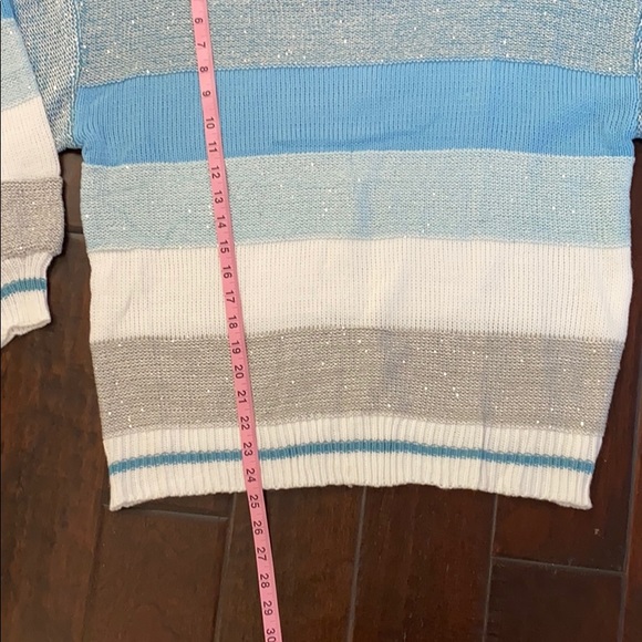 BNWOT blue striped sweater - Picture 4 of 6